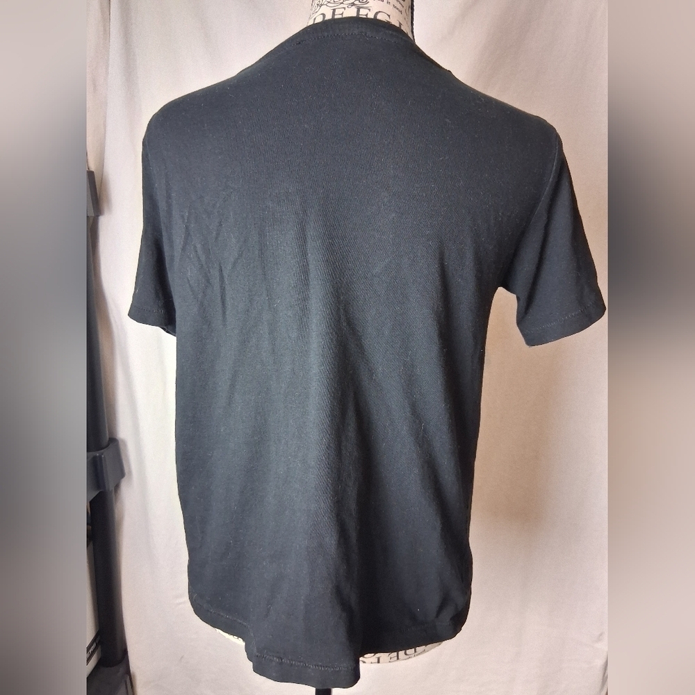 Zara Black Cropped Boxy T-Shirt Medium - Picture 3 of 4